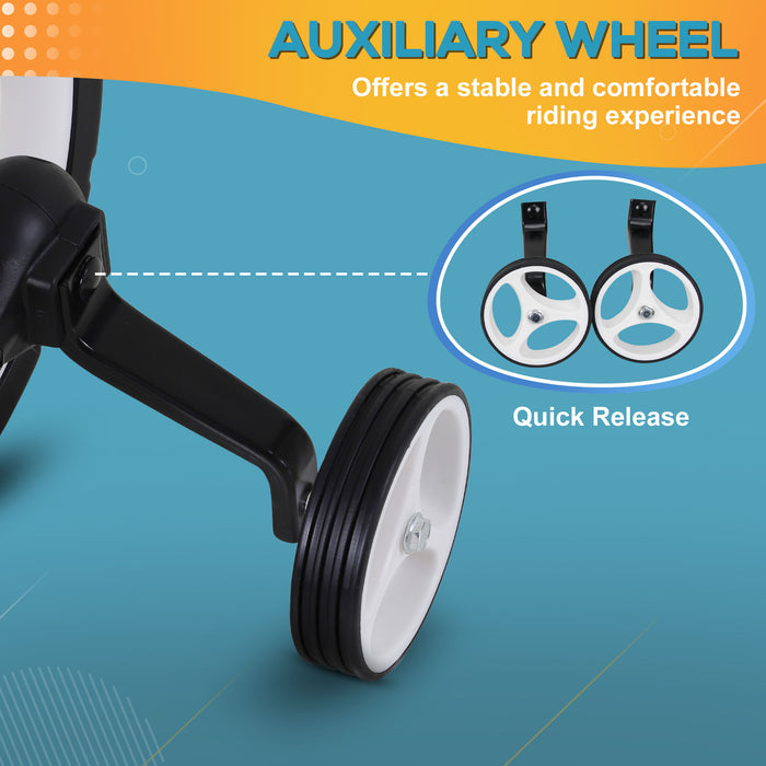 PP Toddlers - Black Balance Bike with Removable Stabilisers for Easy Learning - Ideal First Bicycle for Young Children