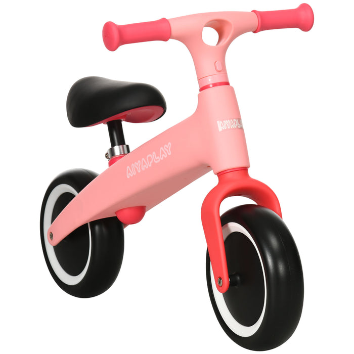 Adjustable Pink Balance Bike for Toddlers - Safe Riding Toy for Ages 1.5 to 3 - Builds Motor Skills & Confidence