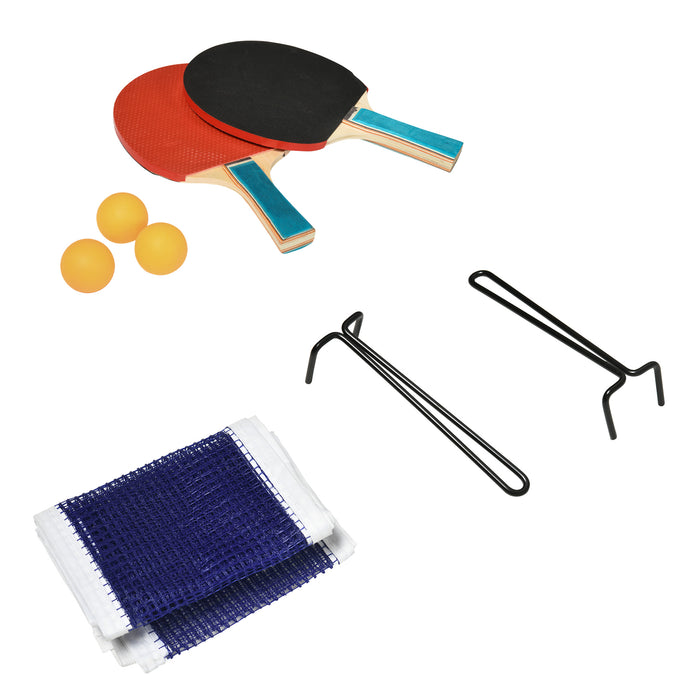 Folding Portable Tennis Table - 9FT Weather-Resistant with Lockable Wheels - Ideal for Indoor & Outdoor Gameplay, Green