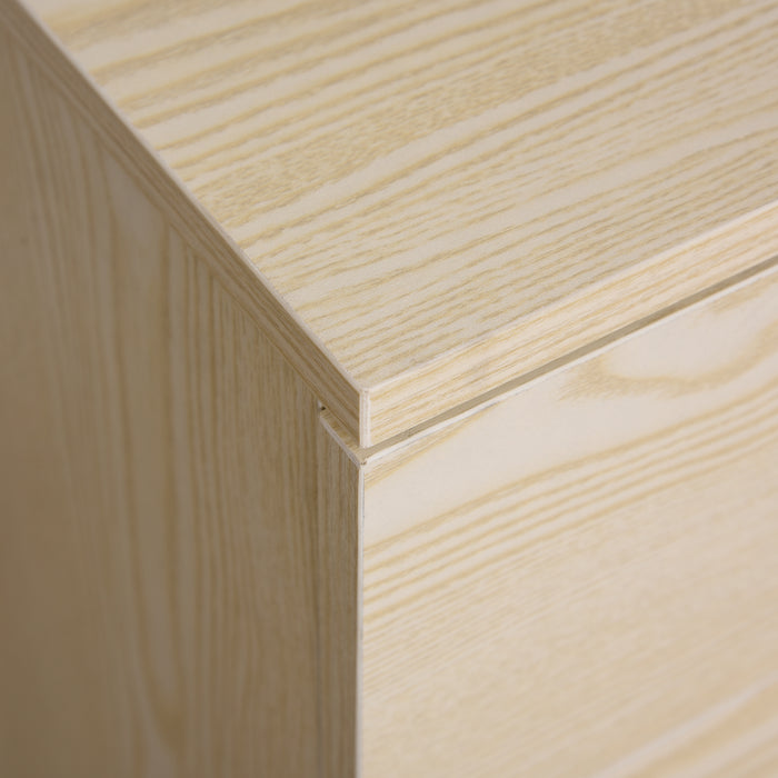 2-Drawer Locking Filing Cabinet - Rolling Storage for Legal/Letter Files with 5 Wheels, Oak Finish - Secure Office Organization and Home Cupboard Solution