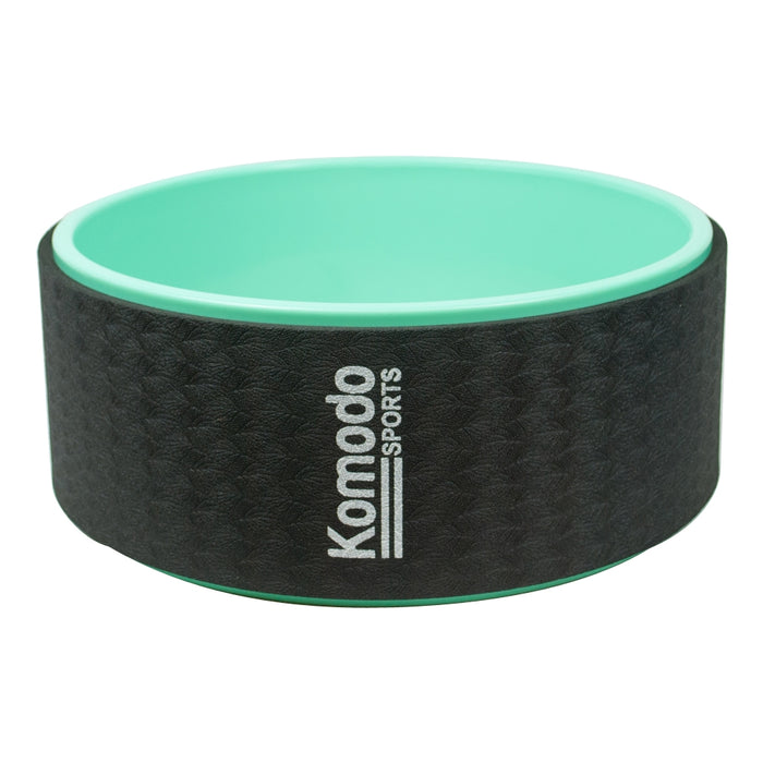 Eco-Friendly Yoga Wheel in Soothing Green - Durable Back Roller for Stretching and Flexibility - Ideal for Yoga Practitioners and Fitness Enthusiasts