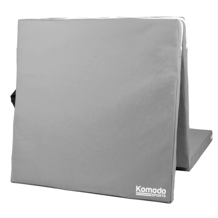 Komodo - Portable Tri-Fold Exercise Mat in Grey - Ideal for Yoga, Pilates, and Fitness Enthusiasts