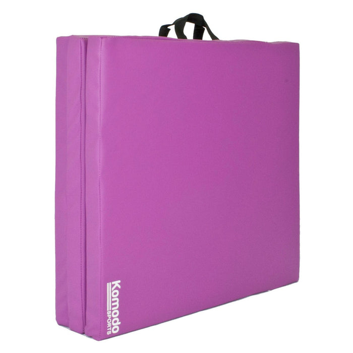 Komodo - Portable Tri-Fold Exercise Mat in Purple - Ideal for Yoga, Pilates, and Workouts On-the-Go
