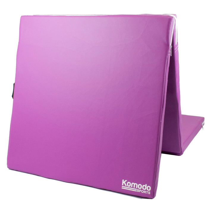 Komodo - Portable Tri-Fold Exercise Mat in Purple - Ideal for Yoga, Pilates, and Workouts On-the-Go