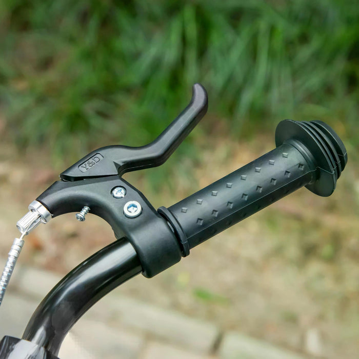 Kids Kick Scooter - Adjustable Handlebar, Dual Brakes, Basket, Cupholder, Mudguard, 16" Inflatable Rubber Tires in Pink - Fun and Safe Ride for Children and Teens