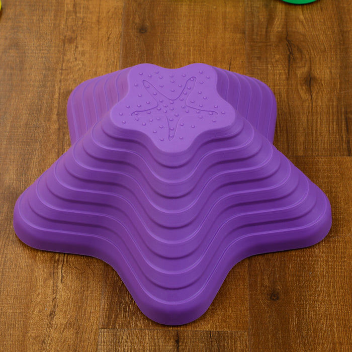 Kids Balance Stepping Stones - 11 Piece Set of Non-Slip Starfish Shaped Obstacle Course Components - Enhances Coordination for Indoor & Outdoor Sensory Play