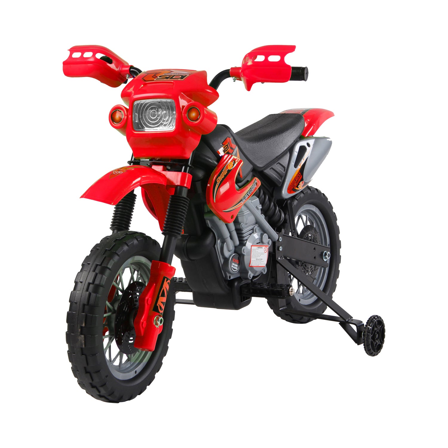 Kids 6V Electric Ride-On Motorcycle - Red Motorbike Scooter for Children - Ideal Outdoor Toy Gift for Little Bikers