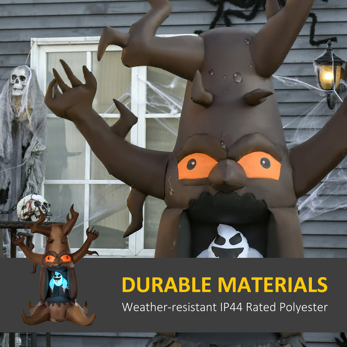 Inflatable Floating Ghost Tree with LED Light - 8FT Outdoor Halloween Decoration - Fast Next Day Delivery for Spooky Yard Display