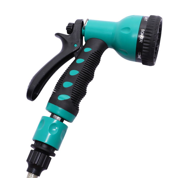 Auto Hose Reel with 7 Spray Patterns - 10m Retractable Garden Watering System, Wall Mounted - Outdoor Watering Solution for Home Gardeners