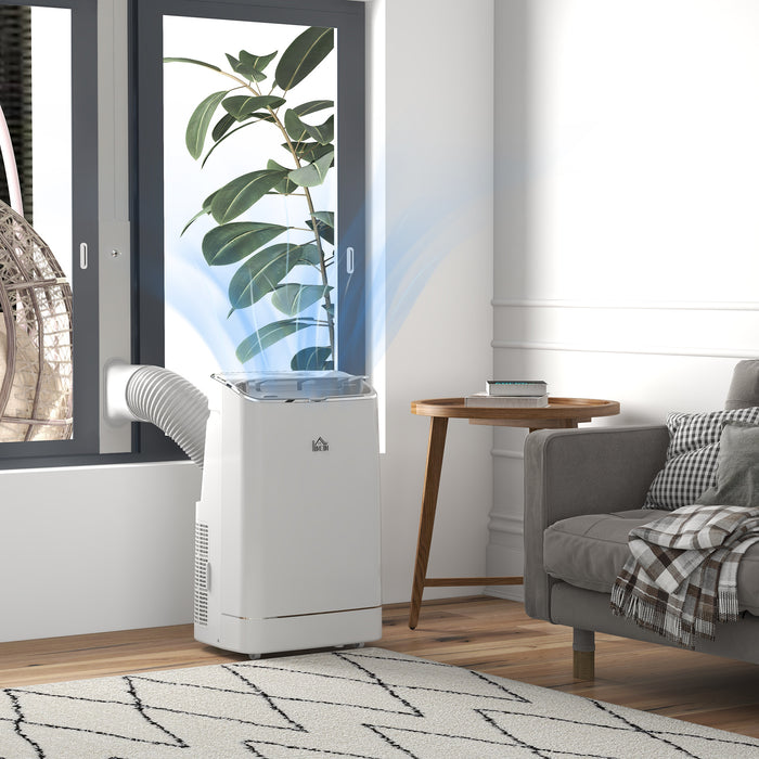 14,000 BTU Portable Air Conditioner - Smart WiFi, Dehumidifier, Fan Function & 24H Timer with Window Kit for 35m² Rooms - Ideal for Home Climate Control
