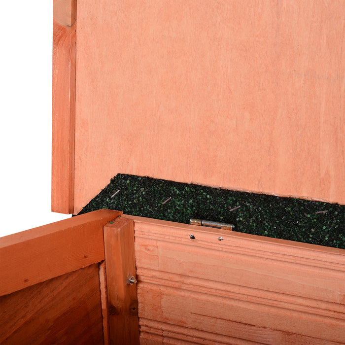 Garden Tool Storage Organizer with Shelves - Durable Wooden Shed with Double Doors, 128L x 50W x 90H cm - Ideal for Outdoor Equipment and Gardening Supplies