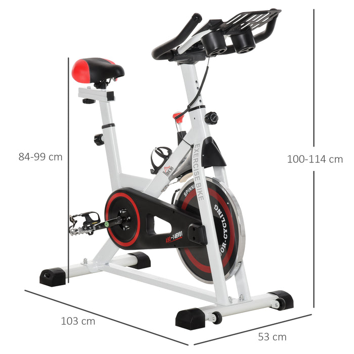 Stationary Indoor Exercise Bike - Adjustable Resistance & Comfortable Seat, Handlebars with LCD Display - Ideal for Home Cardio Workout and Training Cycling Machine