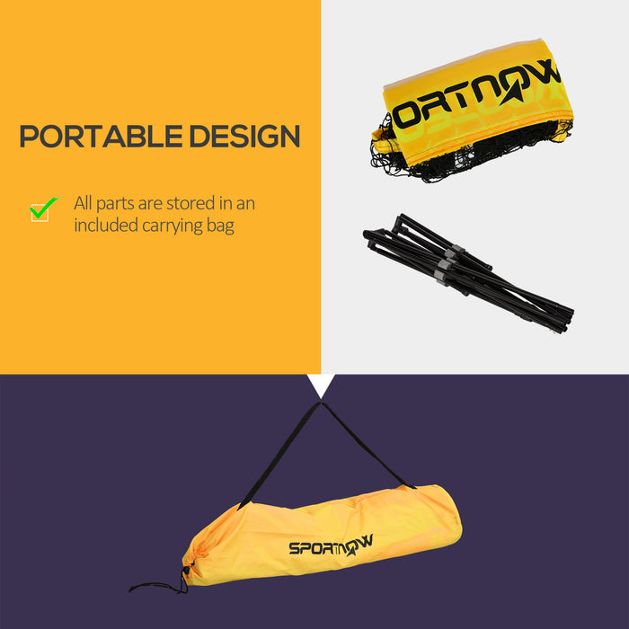 Height Adjustable 3M Badminton Net - Portable Outdoor Sports Net for Tennis, Pickleball, Volleyball - Includes Carry Bag for Easy Transport