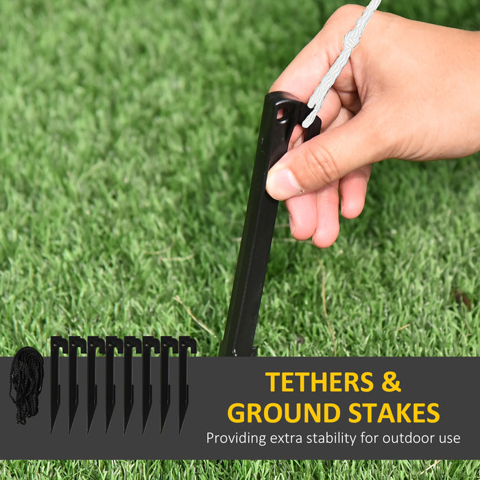 Inflatable Christmas Display with Santa, Penguin & Sleigh - 6ft LED-Lit Blow-Up Outdoor Decor with Reindeer - Perfect Holiday Lawn Statement Piece