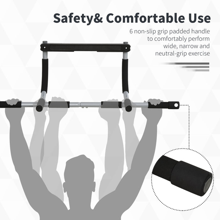 Doorway Pull-Up Bar - Home Gym Strength Training Equipment for Upper Body Workouts - Ideal for Home Fitness Enthusiasts