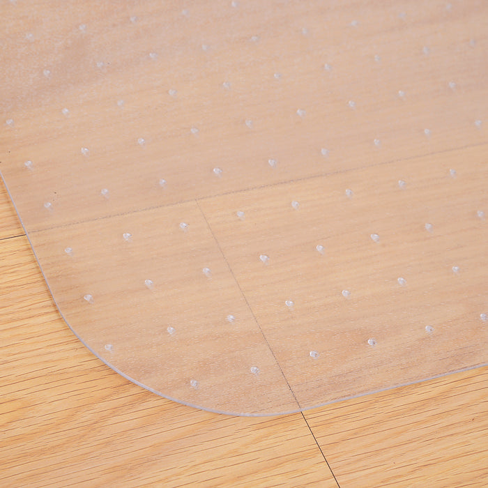 Clear Office Chair Mat with Gripper Spikes - Non-Slip, Frosted Lipped Carpet Protector - Ideal for Home and Office Use to Protect Floors